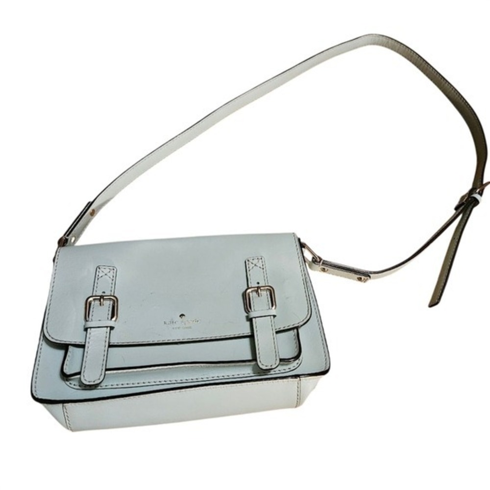Kate Spade NY New York Scout Essex Crossbody Bag in Cy Blue Long Strap Leather
